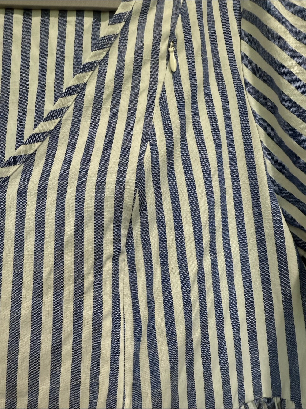 Blue and White Striped Nursing Dress - Picture 2 of 4
